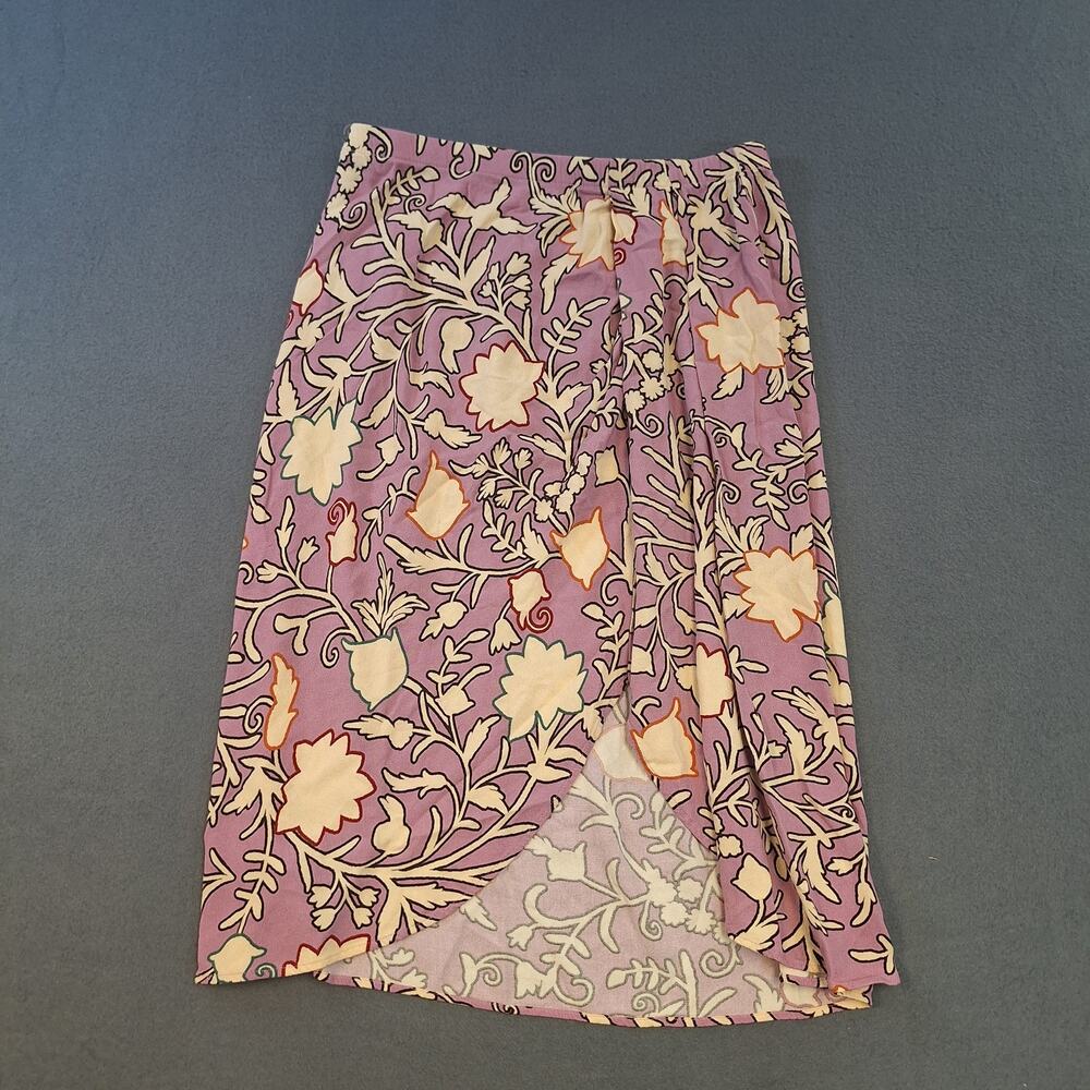 Knox Rose Drapey A-Line Wrap Skirt Lightweight Flowy Pink Women's Size M